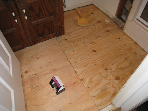 Install Plywood Subfloor To Concrete