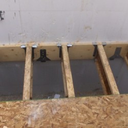 Subfloor Can Be Laid Straight on Joists (Seen Here) or On Top of an Existing Floor