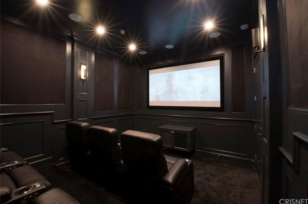 Dark and Nearly Perfect Home Movie Theater