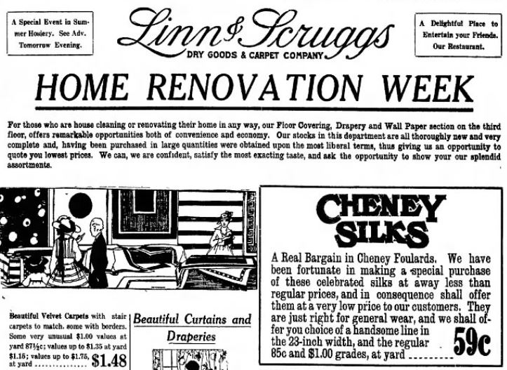Home Renovation Week Ad, The Daily Review, Decatur, IL, 1915
